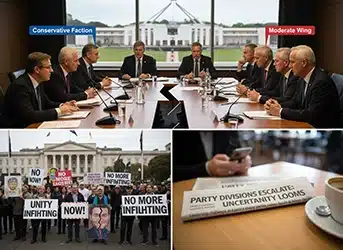 انقسامات داخل الأحزاب الأسترالية