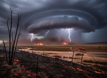 حرائق الغابات والطقس